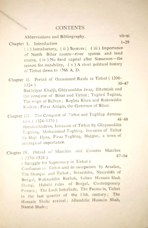 History of Muslim Rule in Tirhut (1206-1765 A.D.)